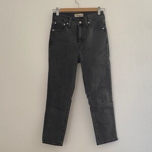 Madewell Women's Charcoal Straight Leg Jeans, 23P